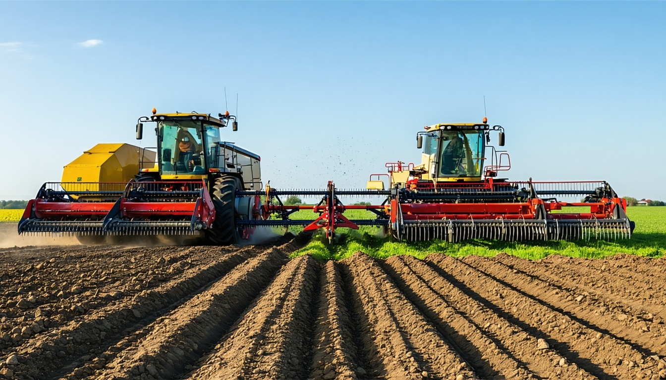 An image showing connected machinery in a farm setting-3