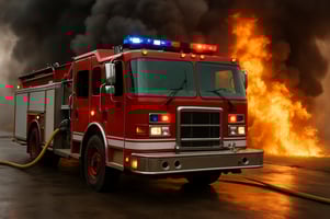 an image of a fire engine in action that is photographic but country agnostic-1