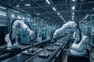 image showing a smart factory with no words on the image
